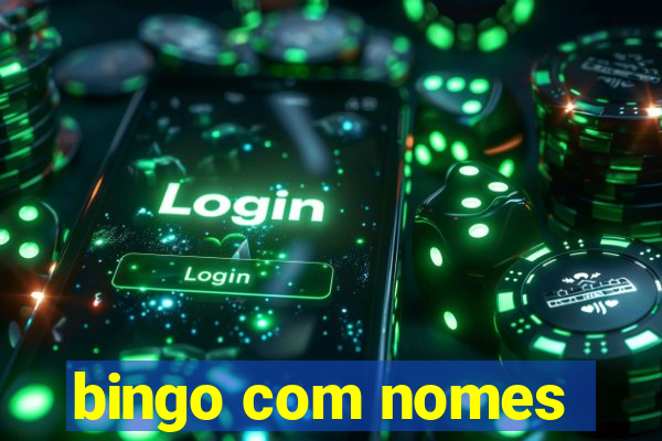 bingo com nomes